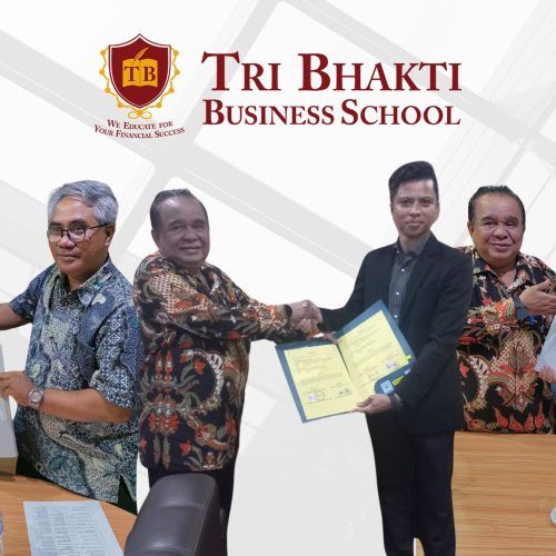 Penadatanganan Tri Bhakti Business School dengan 3 kampus yaitu Universitas Pelita Bangsa Cikarang, Institute Kesatuan Bogor, dan Universitas Jenderal Achmad Yani
