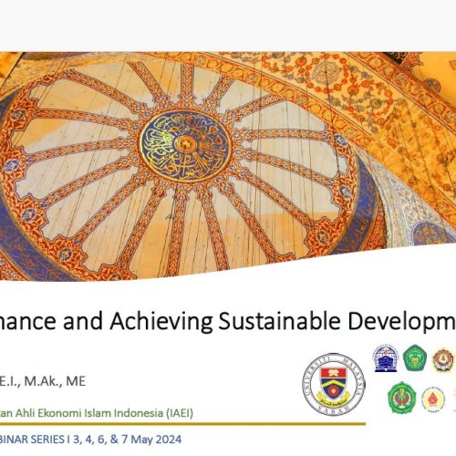 Islamic Finance and Achieving Sustainable Development Goals Webinar yang di selenggarakan kampus Tri Bhakti Business School dan Universiti Malaysia Sabah Seminar Internasional