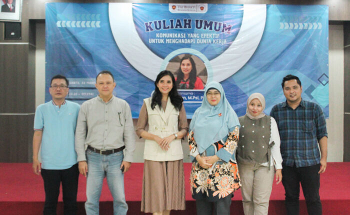 Foto bersama Felisitas Kaban, M.Psi., Psikolog, Dr. Eddy Setyanto, S.Sos., M.Si., Ir. Prillia Haliawan, MM., CQAP, Dr. Sofia Maulida, SE., MM. Lembah Dewi Andini., S.E., M.Ak., Ak., CA., Frengki Panangian, S.Kom., MM.